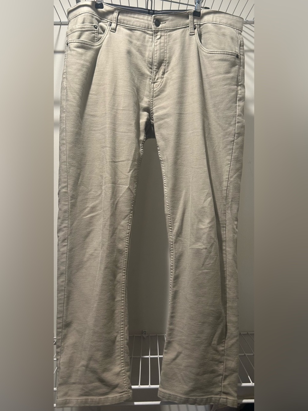 Jachs NY Men’s Slim Straight Stretch Khaki/Tan Jeans/pants Twill 36x30 - Picture 3 of 7